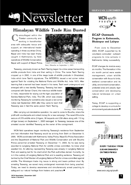 Newsletter 2005 Issue 2 Vol. 2